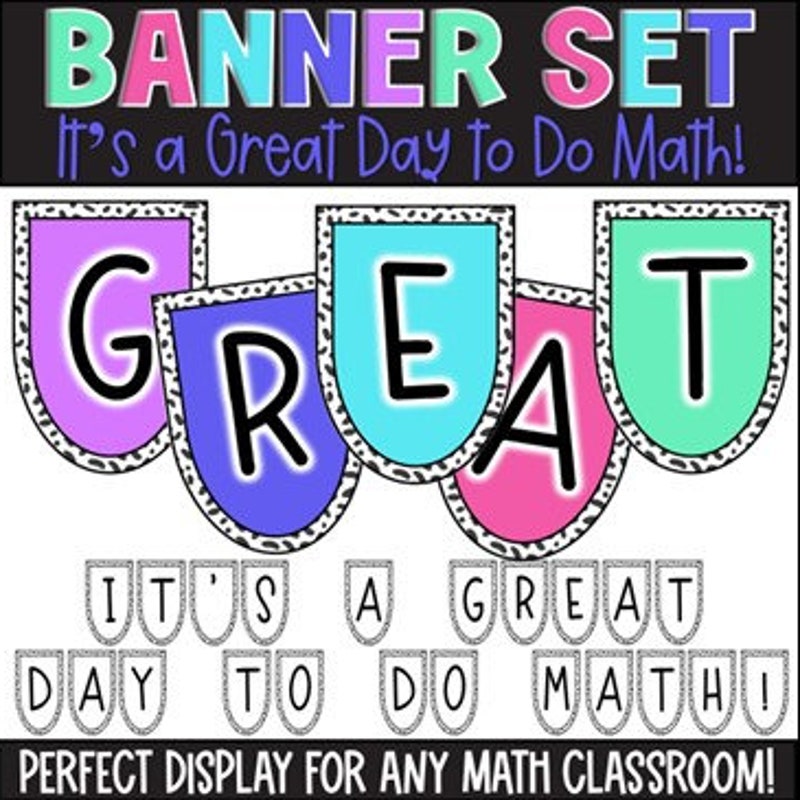 Math Top Banner Math Banner - Etsy