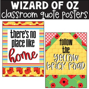 Wizard of Oz groeimindset klasposters, klasdecoraties, prikbord, klasdisplay, eenvoudig klaslokaaldecoratie