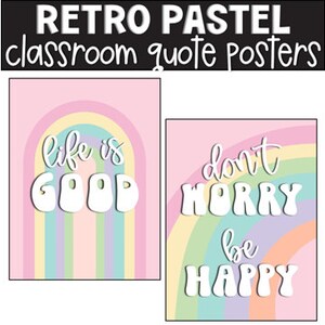 Retro-Growth Mindset Klassenzimmer Poster, Klassenzimmer Dekorationen, Pinnwand, Klassenzimmer Display, einfach Klassenzimmer Dekor, Pastelle