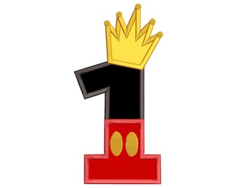 mickey number 1 etsy