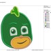 Green Pj Mask Machine Applique Design - Etsy