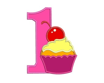 Cupcake Applique Design