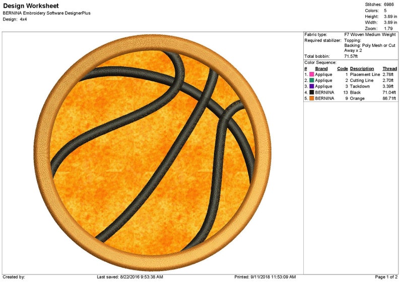 Basketball Applique Design Etsy
