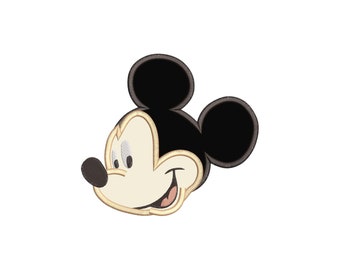 Head Mickey Mouse 02 Applique Design
