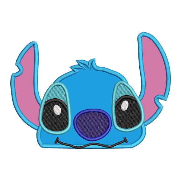 Lilo and Stitch Applique Embroidery Design