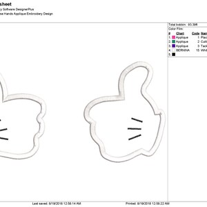 Mickey Mouse Hands Applique Embroidery Design - Etsy