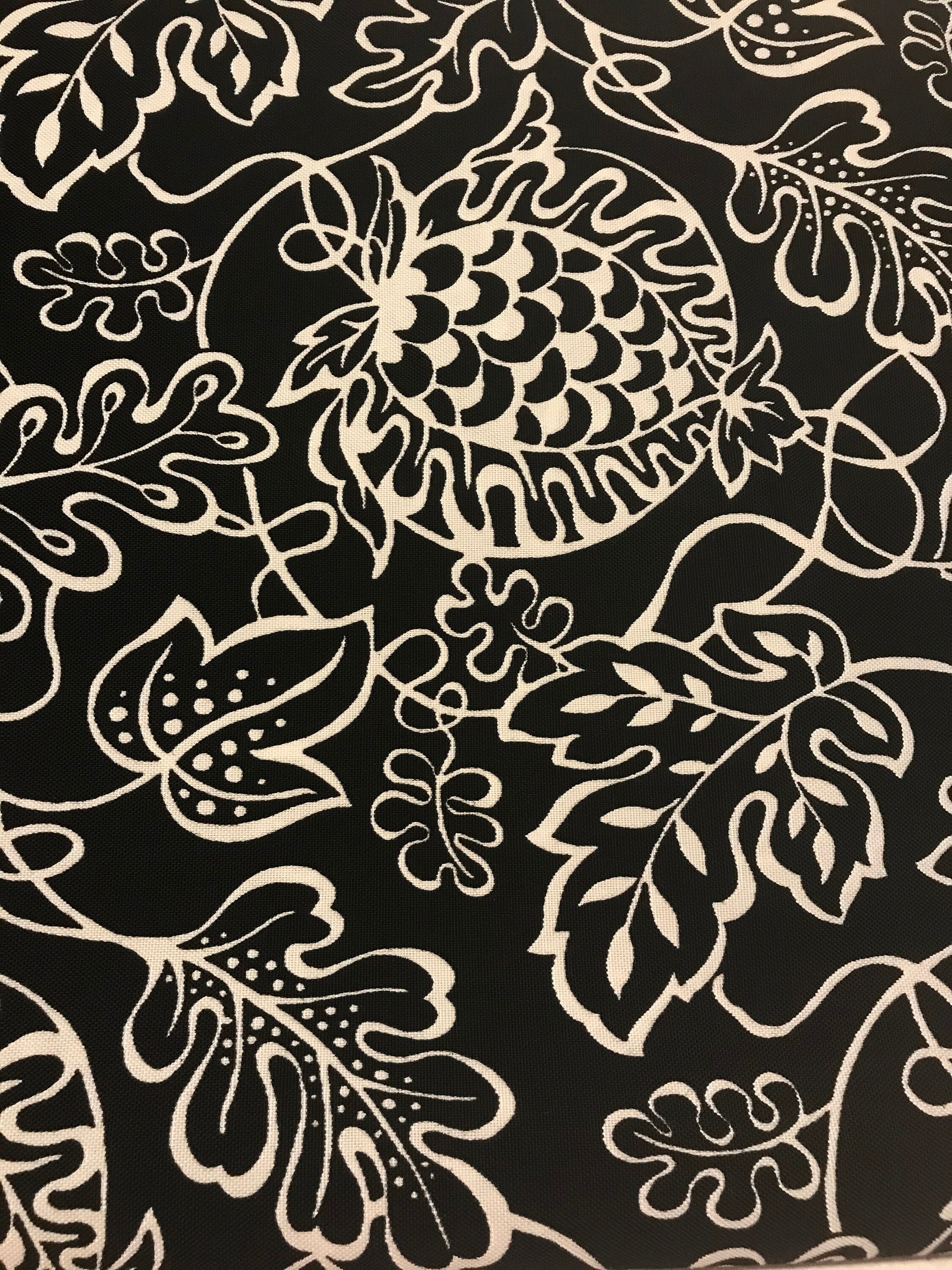 outdoor fabric by the yard on Fade Resistant Pkl Studio Fabric Indoor Outdoor Fabric Black Etsy