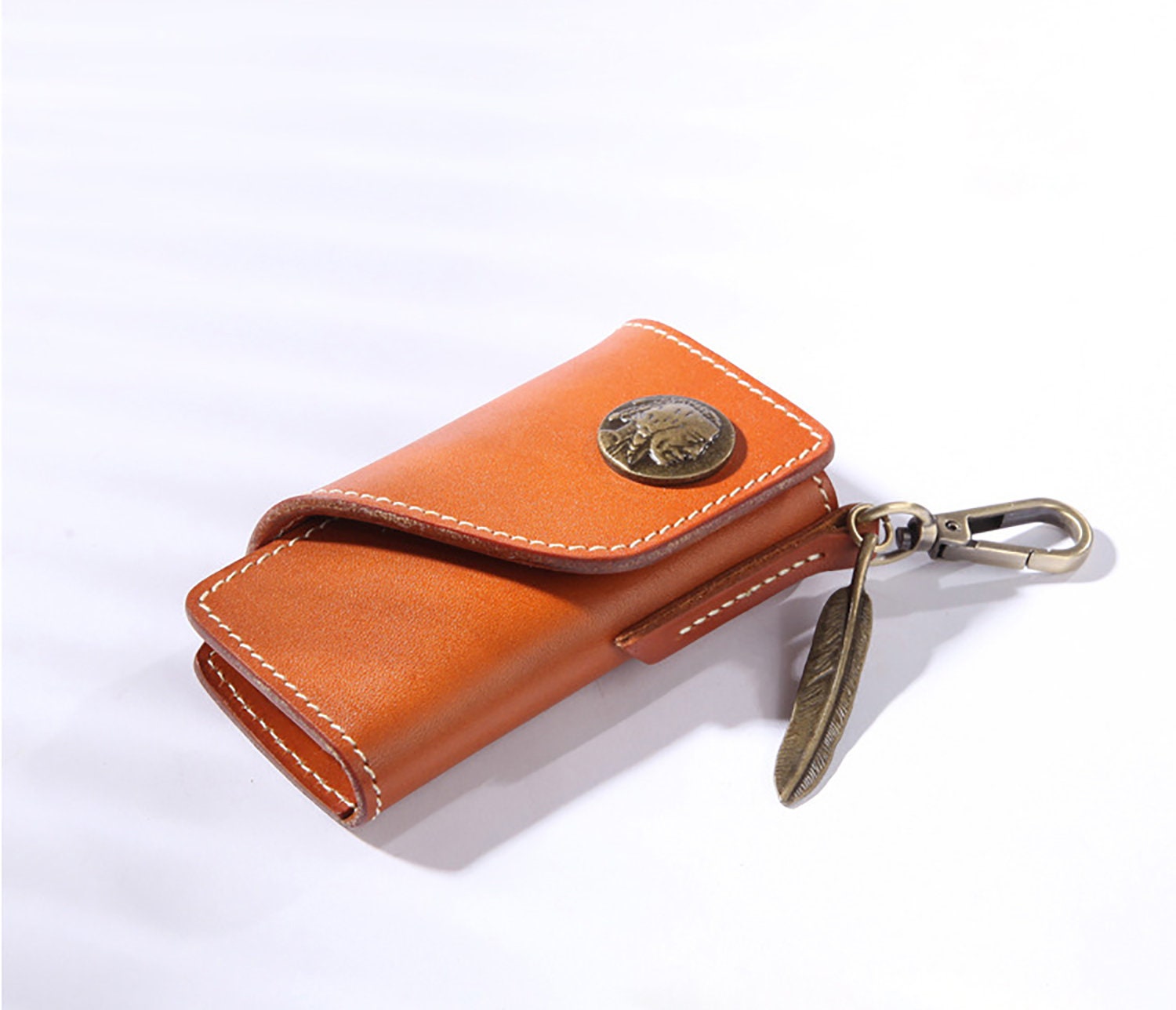leather key case holder