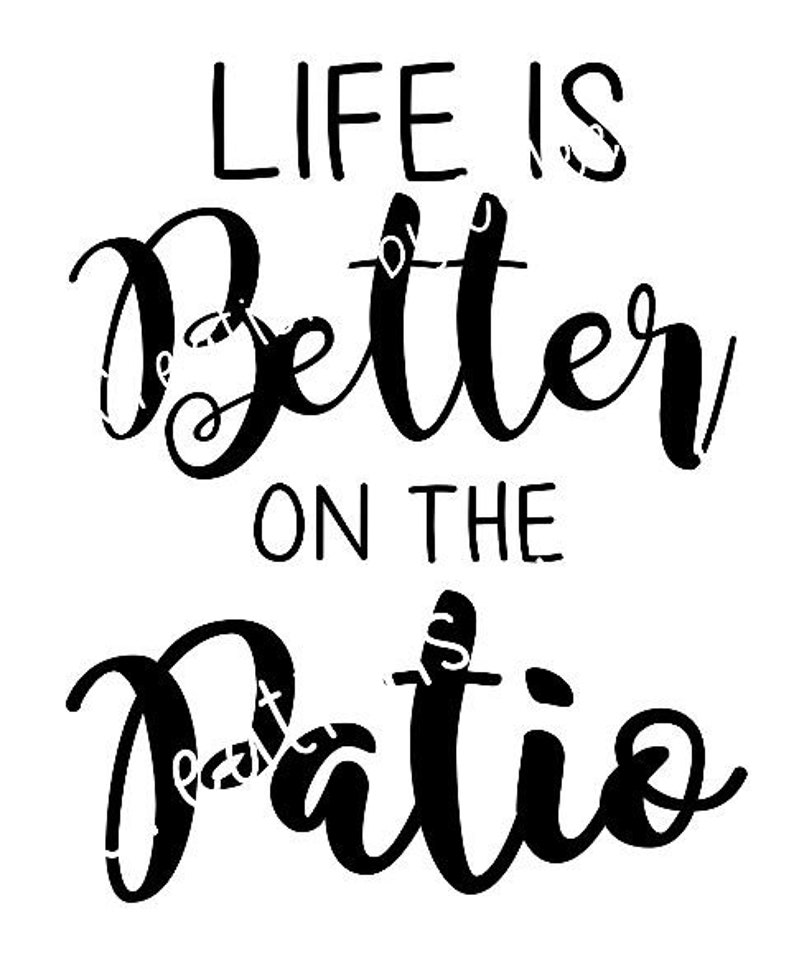 Life is Better on the Patio Etsy