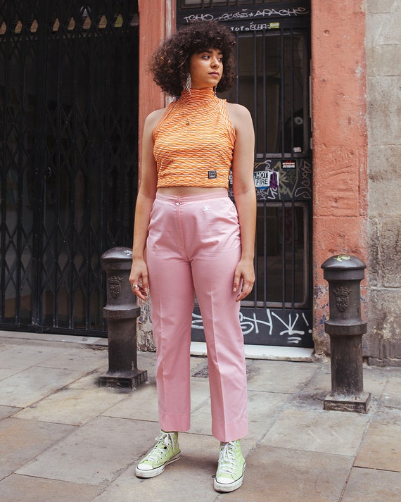 Courrèges pink cotton trousers - Courrèges cotton