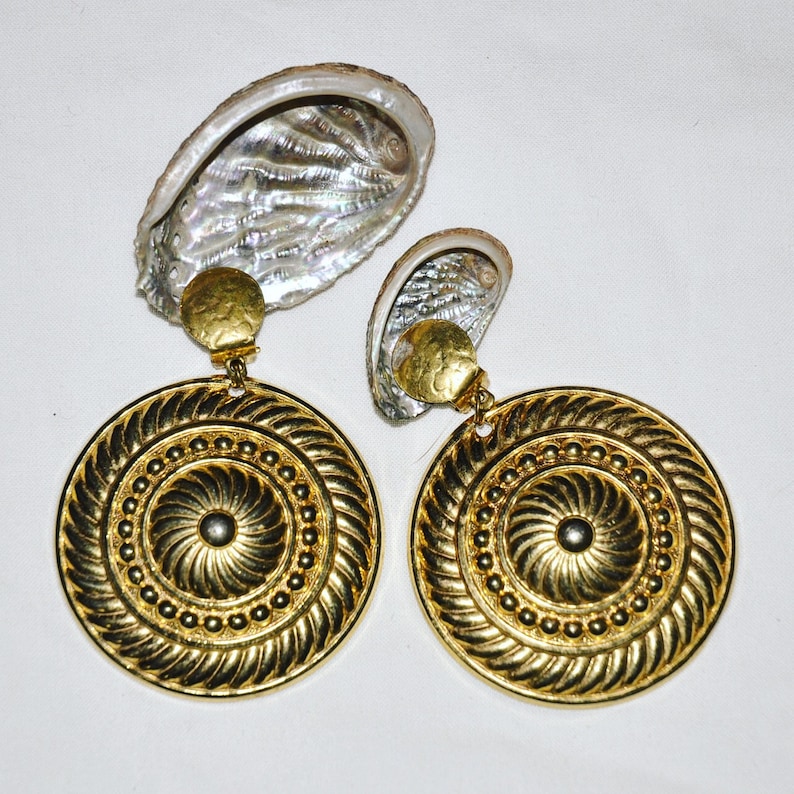 Disc gold plated clips