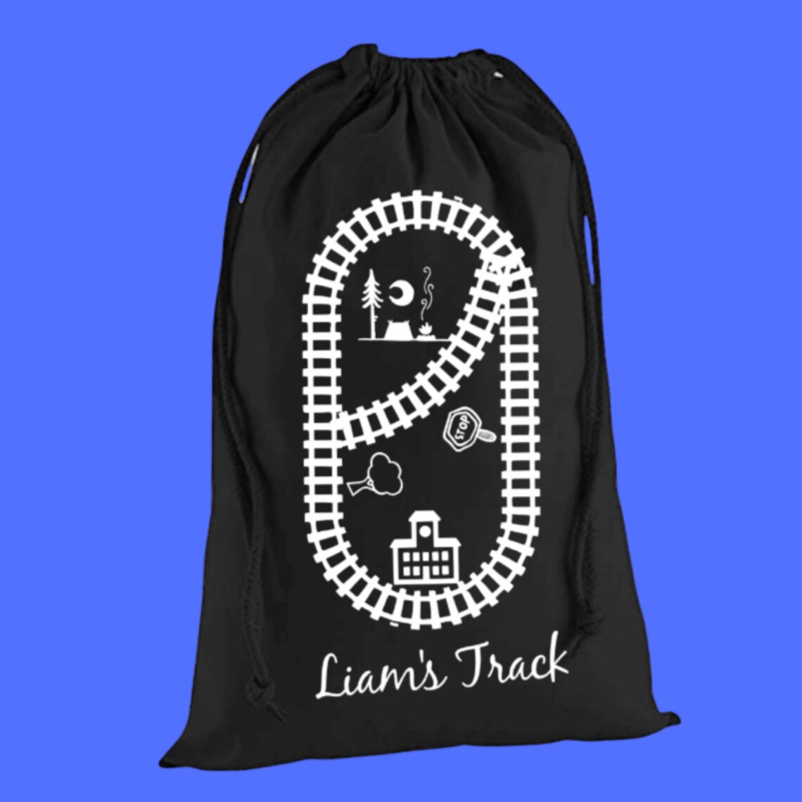 Personalised train track bagLarge sizes .3 Etsy