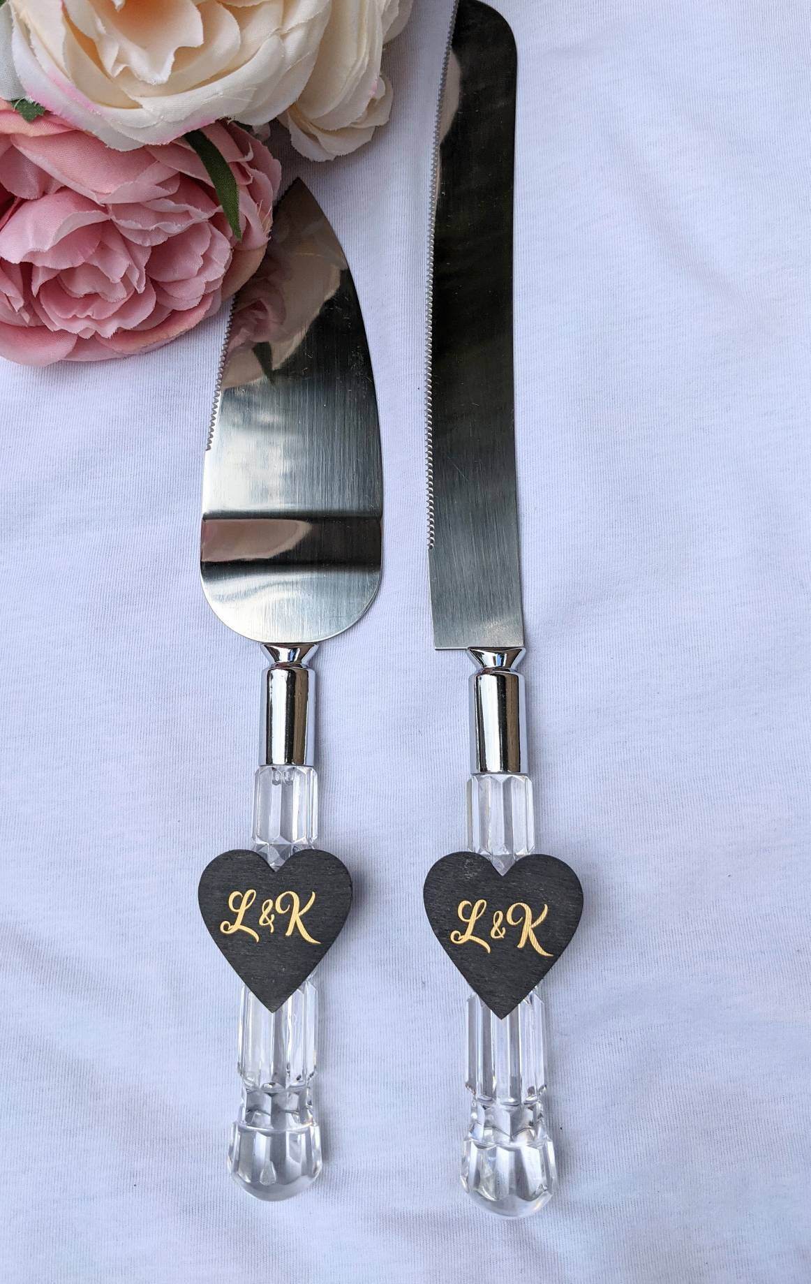 Wedding cake serving set cake serving set rustic cake Etsy