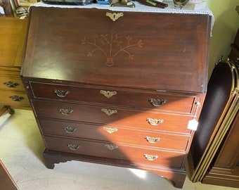 LOCAL PICKUP ONLY---H. W. Longfellow Slant Front Desk Circa 1930 Museum copy Less Then 10 Made