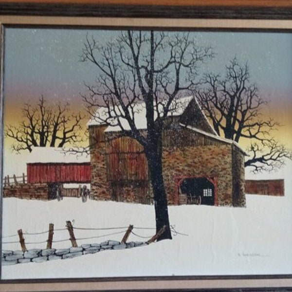 Hargrove Barn Paintings Etsy