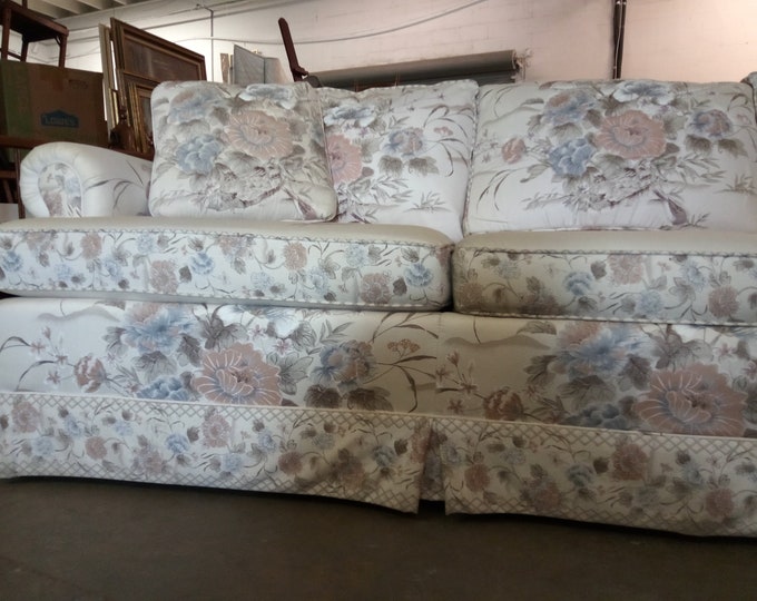 Long Vintage Couch/ Oversized Vintage Couch/ Vintage Fabric Couch Etsy