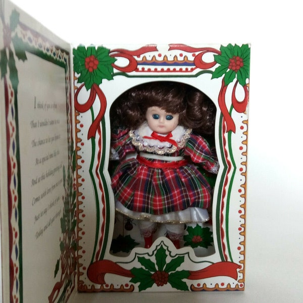 Tarjeta de felicitación de Navidad Doll Limited Edition 1993 por Knickerbocker