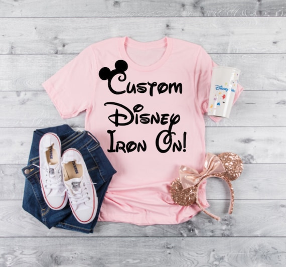 Disney Iron on Decal, Disney Vinyl Iron On, Disney World Family Shirts, Disney  Iron on Transfers for Girls, Disneyland Iron on Transfers Diy 