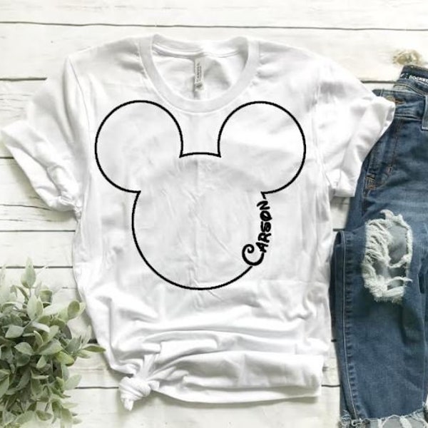 Mickey Mouse Outline - Etsy