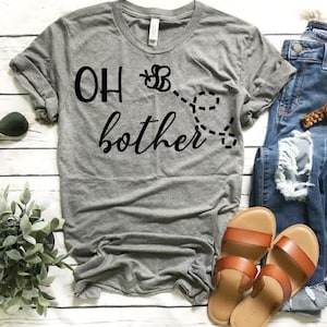 Winnie the Pooh iron on transfer, disney iron on, disney shirt, HTV, winnie the pooh vinyl, custom disney, oh bother disney shirt