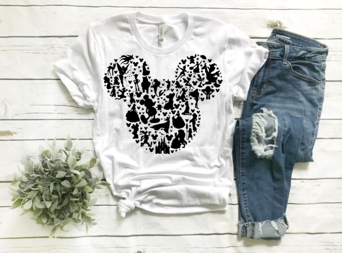 Mickey iron on transfer, mickey decal, minnie decal, disney iron on t…
