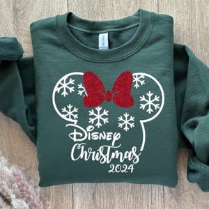 Disney Christmas 2024, Mickey, Iron on, Heat transfer, Vinyl, Decal, Disneyland, Disney World, Disney Christmas, Holiday, Holiday, Shirt