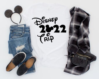 Disney trip 2022, Iron On, Heat transfer, Siser vinyl, Group shirt, Vacation shirt, Disneyland, Disney world, Mickey, Decal, Custom, family