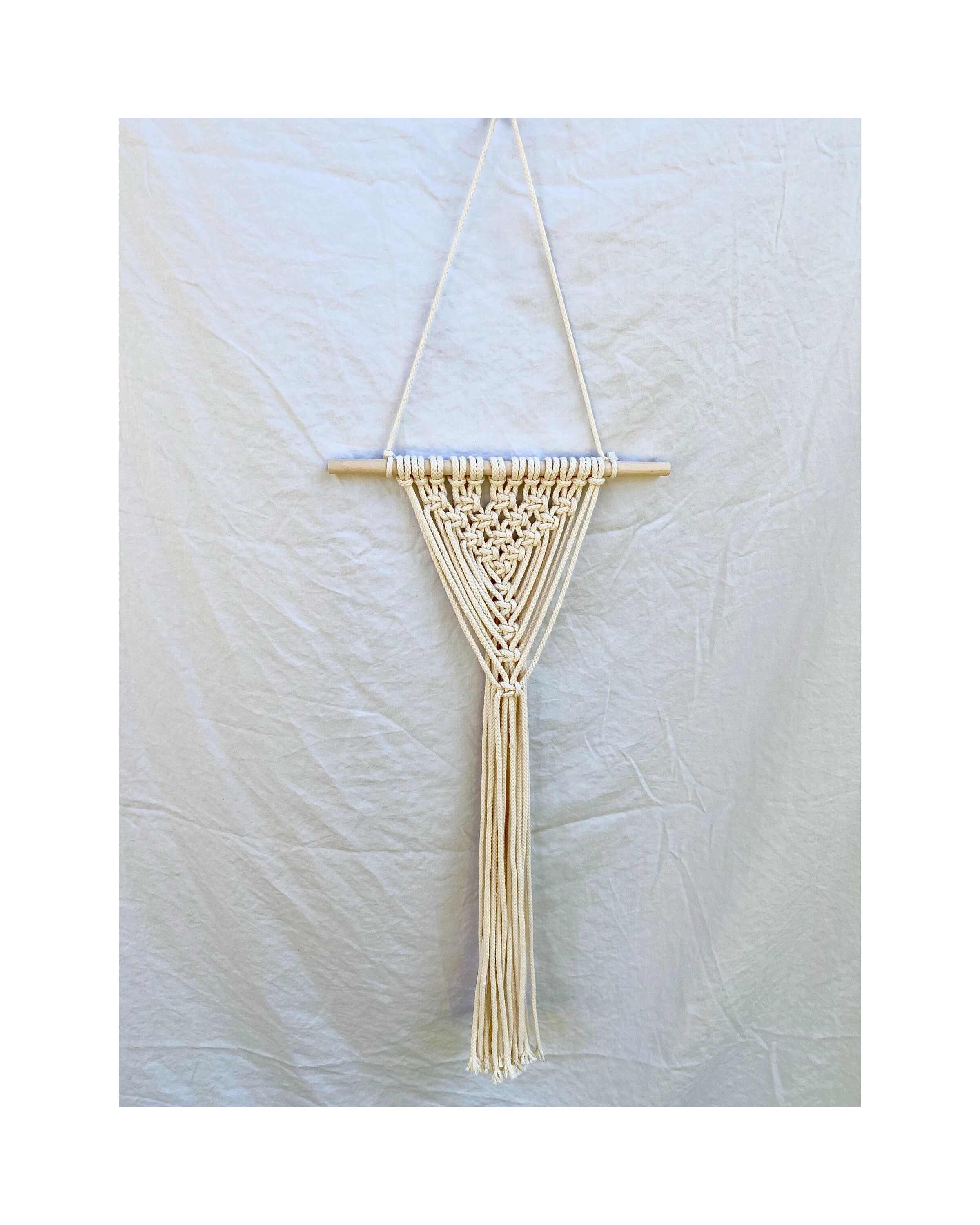 Macrame Wall Hanging White Etsy