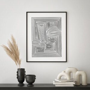 Black and White Abstract Printable Art Abstract Wall Art - Etsy