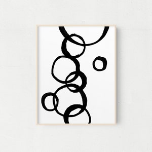 Black and White Abstract Art Print, Black and White Art, Abstract Wall Art, Black and White Abstract, Minimalist Art Print, Printable Art