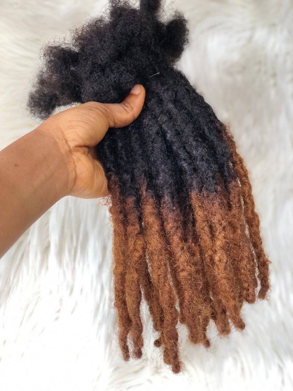 50 Strands of Chunky Ombre Honey Tip Human Hair Dreadlock  display picture 3
