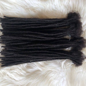100 Strands of 0.4cm Crochet Loc Extension 100% 4C Human Hair