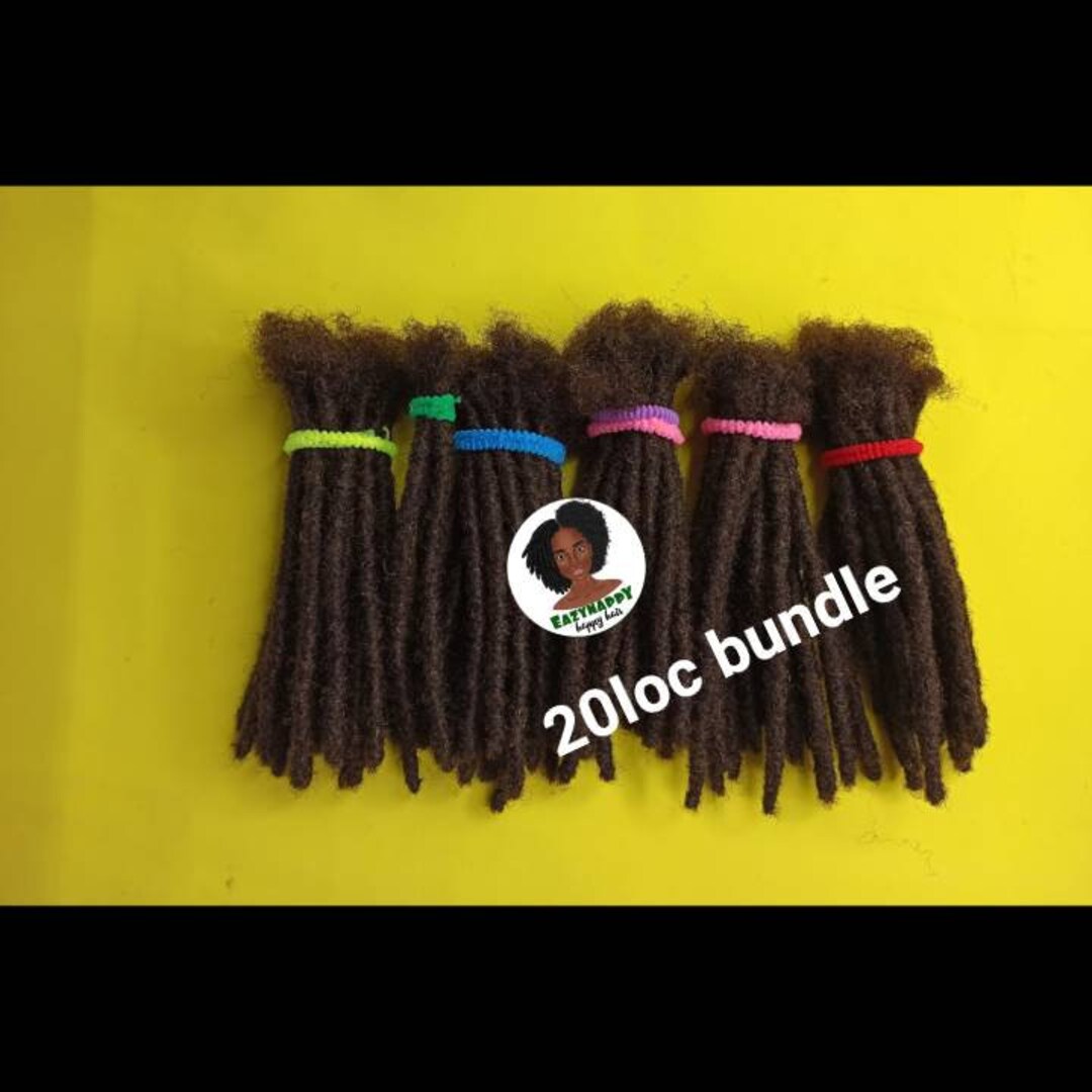100 Human Hair Dreadlocks Extensions. Natural Dreadlock Extensions