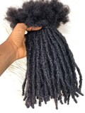 100 Anwi Textured human hair loc extensions in sizes 0.6-0.7cm product logo