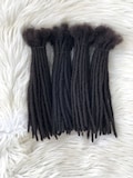 Handmade Human Hair Loc Extensions: 100 Small 4c Dreadlocks product logo