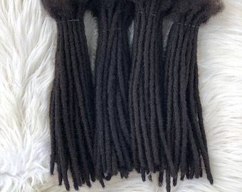 Crochet 4c Human Hair Loc Extensions: 100 strands 0.5cm