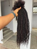 60 Anwi Curly Human hair Dreadlock extensions  in sizes 0.8 - 1cm product logo