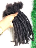 50 Strands of Anwi Textured interlocd Human hair Dreadlock extensions  in sizes 0.8 - 1cm product logo