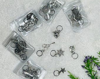 Set of 5 silver colored Dreadlock jewelry, Microloc jewelry, loc cuffs, loc jewelry,braid jewelry, hair accessories