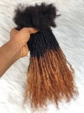 Honey Tip Microlocs: 4C Textured Human Hair Dreadlock Extensions (0.3cm, 100 Strands product logo