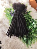 150 Regular natural dreadlock extensions handmade with 100% human hair 0.6cm in width and various lengths-Salon bundles product logo