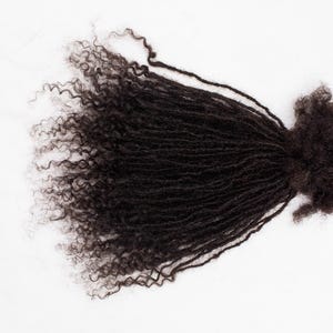 100 Anwi curly Minilocs made from 100% human hair sizes 0.2cm