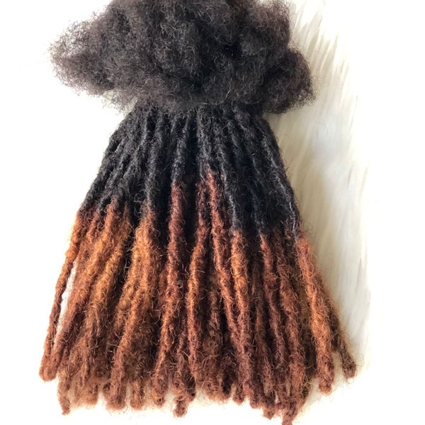 Ombre Anwi Textured locs in bundles of 10locs made from 100% human hair