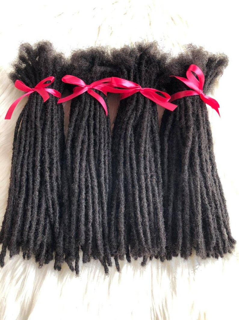 1000 Strands of 0.4-0.6cm 4C Human Hair Dreadlock Extensions: Bulk Locs ...