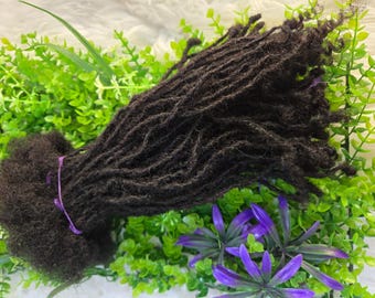100 Strands of Microlocs made from 100% human hair sizes 0.3cm-Anwi mini textured locs