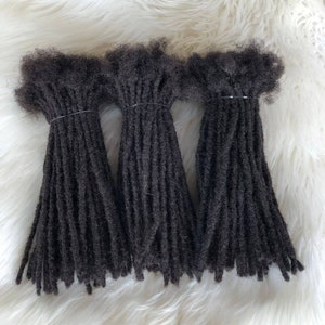 30 Strands of 0.4 Cm and 0.6cm Crochet 4c Human Hair Dreadloc ...