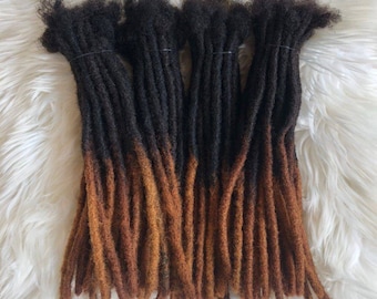 Honey blonde tips dreadlocks,honey blonde ombre dreadlock extensions in loc bundles of 30,40, 50locs.Human hair ombre dreadlock extensions