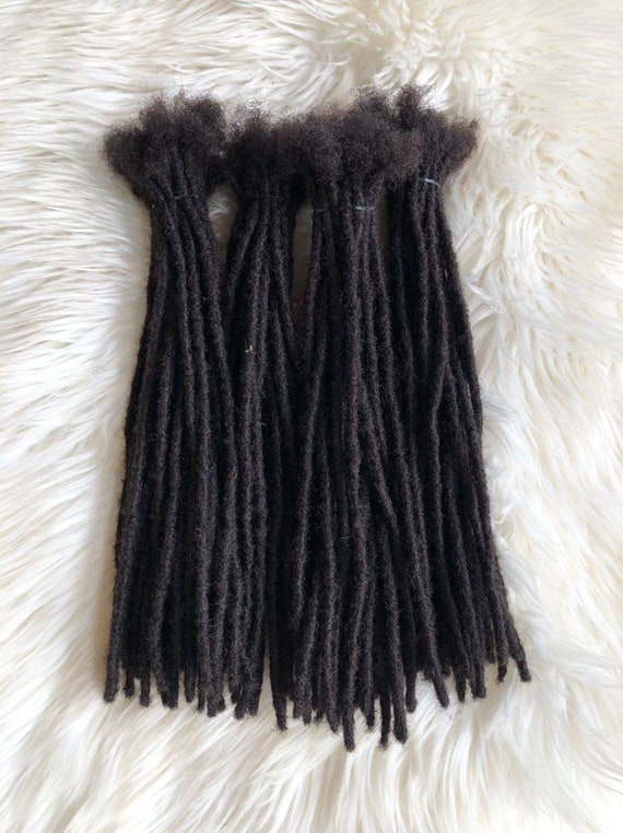 150 Natural Dreadlock Extensions Handmade With 100 Human Hair 0.4