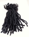 50 Anwi Textured interlocd Human hair Dreadlock extensions  in sizes 0.4cm-0.5cm product logo
