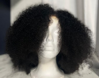 100% human hair afro kinky wig